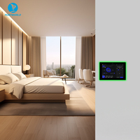 Tablette tactile Android YC-LE101T 10 pouces IPS encastrable avec éclairage LED RGB sur quatre côtés, commande vocale 5G pour maison intelligente, voiture, garage