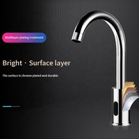 HLK en Stock Robinet Mitigeur Évier Capteur en Acier Inoxydable Vente en Gros, Robinet Automatique Induction Sans Contact pour Salle de Bain