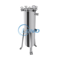 Traitement des eaux sanitaires, filtration des liquides, boissons lactées, filtration liquide, boîtier de filtre à sac en acier inoxydable simple ou multiple