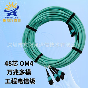 Cable de Fibra Óptica Multimodo MPO OM3 OM4 de 48, 12, 24 Núcleos, 40G, 100G, 200G para Redes de Centros de Datos - Product Image 5