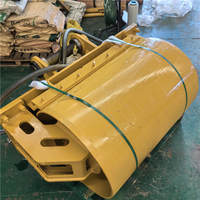 Compacteur vibrant à tambour rotatif robuste monté sur excavatrice avec système hydraulique pour le compactage des fossés et des pentes de canalisations municipales