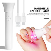 Lampe à ongles UV USB portative avec protection oculaire et séchage rapide pour gel et strass
