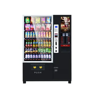 Vente à chaud entièrement automatique Coin Café Snack Distributeur automatique Cold Cash Café Vendeur Machine pour les entreprises