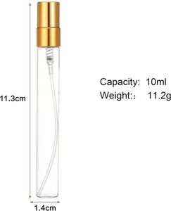 Botella de Vidrio Recargable de Viaje para Muestras de Perfume, 2ml, 3ml, 5ml, 10ml, Mini Botella Portátil con Atomizador, Botellas Pequeñas para Decantar Perfume - Product Image 5