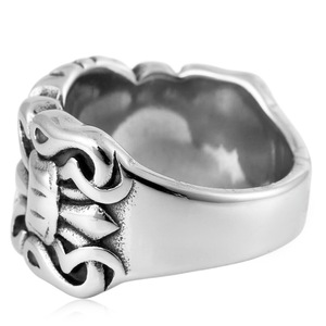 Yunnique – bague en argent à motif croisé, unisexe, style Punk, bijoux, cadeau, bagues à la mode - Product Image 4