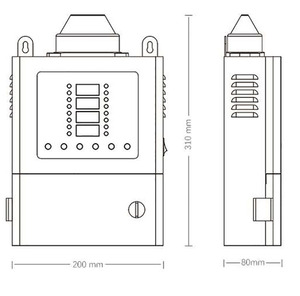 Rttpp độc hại dễ cháy tự nhiên O2 CO2 O3 VOC Gas báo động Bảng điều khiển trực tuyến kiểm soát Gas Detector báo động điều khiển - Product Image 3