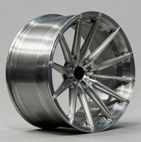 Jantes forgées en alliage brossé multi-rayons 21 pouces 5x112/5x120/5x114.3/5x108, très demandées, pour Tesla Model 3, Audi A5, BMW, Mercedes-Benz, Ferrari