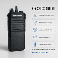Radio bidirectionnelle Motorola R7A R7 NKP IP68 étanche longue portée MOTOTRBO DMR numérique UHF VHF robuste avec écran portable