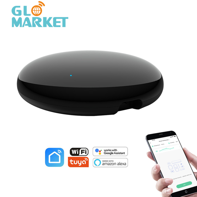 Glomarket Modern Tuya Wifi Universal IR Remote Smart Home Compatible with PC and ABS Material