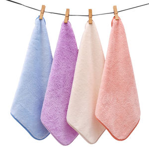 高品質マイクロファイバーコーラルフリーススモールスクエアタオル300GMS30*30 CMキッチンタオル柔らかく吸収性コーラルベルベット - Product Image 5