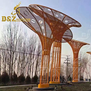 <span class=keywords><strong>D</strong></span> & Z <span class=keywords><strong>D</strong></span>écoration moderne <span class=keywords><strong>d</strong></span>'extérieur de jardin Art abstrait Grande sculpture de vagues océaniques en acier inoxydable et métal - Product Image 3