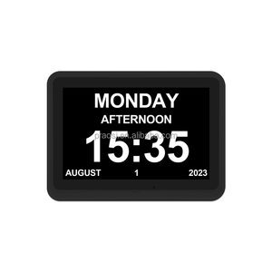 New Arrival hiện đại 10.1 \ "LCD Khung ảnh kỹ thuật số & analog bàn & đồng hồ sàn mất trí nhớ chức năng - Product Image 2