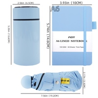 Ensemble cadeau de carnet A6 effet cuir 2027 en gros avec bouteille d'eau isotherme et parapluie pour étudiants et enseignants