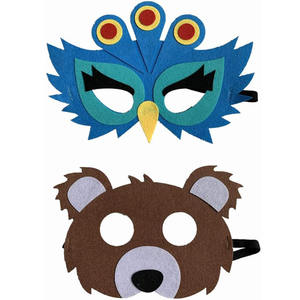 A934 <span class=keywords><strong>Animales</strong></span> <span class=keywords><strong>del</strong></span> <span class=keywords><strong>bosque</strong></span> Máscaras <span class=keywords><strong>de</strong></span> fieltro Criaturas <span class=keywords><strong>del</strong></span> <span class=keywords><strong>bosque</strong></span> Jungle Cosplay Campamento Fiesta temática Favores Suministros Niños Venta al por mayor Máscara <span class=keywords><strong>de</strong></span> terror - Product Image 2