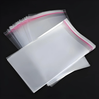 Sacs OPP transparents personnalisés Sacs réutilisables auto-scellants Pochette d'emballage de vêtements en plastique Sacs auto-adhésifs PE CPE