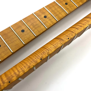 Guitarra TL de 25.5" con acabado Nitro personalizado, mástil de arce flameado tostado y diapasón de arce - Product Image 4
