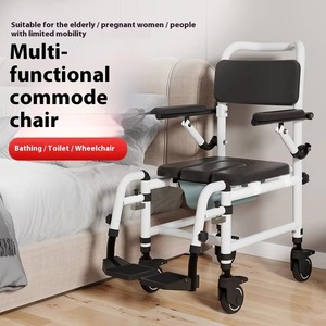 Folding Toilet Chairs <b>Elderly</b> and Pregnant Toilet Chairs <b>Mobile</b> Toilets Chair for Disabled People - Product Image 3