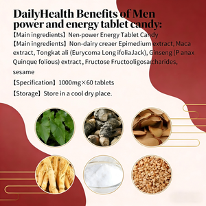 Kräuter-Power-Tabletten für Männer Natural Energy Booster Nahrungs ergänzungs mittel - Product Image 5