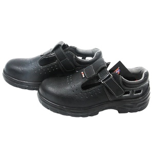 Sandalias de Verano Transpirables de Cuero Genuino con Puntera de Acero, Botines de Seguridad de Corte Bajo Antideslizantes, Zapatos de Trabajo para Hombre para <span class=keywords><strong>Restaurante</strong></span> - Product Image 1
