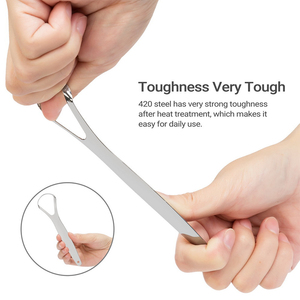 Juego de Limpiadores de Lengua de Grado Médico con Recubrimiento de Cobre, Venta al por Mayor de Fábrica, <span class=keywords><strong>Kit</strong></span> de Raspador de Lengua de Acero Inoxidable 304 con Estuche de Viaje - Product Image 4