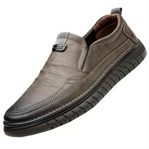 รองเท้าโลฟเฟอร์หนังผู้ชาย สไตล์ลำลองสำหรับฤดูใบไม้ผลิ แบบสวม พื้นยาง ระบายอากาศได้ดี ส้นเตี้ย ไซส์ใหญ่พิเศษ 48 - Product Image 4