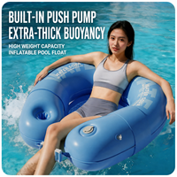 Canapé flottant gonflable épaissi pour piscine extérieure, jouet aquatique universel pour adultes et enfants