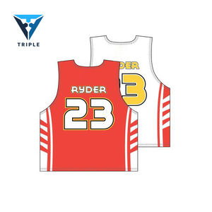 新设计的高品质涤纶面料长曲棍球运动衫印有标志升华长曲棍球 - Product Image 2