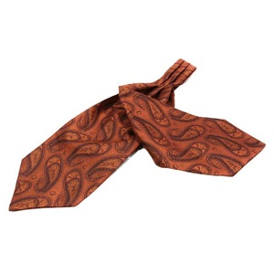 Cravate Lavallière Rétro <span class=keywords><strong>Homme</strong></span> à Motif Jacquard Cachemire et Pochette Assortie en Polyester - Product Image 3