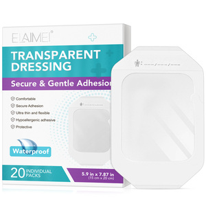 เอไลเม่ แผ่นปิดแผลแบบใส ขนาด 5.9x7.87 นิ้ว ป้องกันการแพ้ กันน้ำ ระบายอากาศได้ดี สำหรับดูแลบาดแผล - Product Image 1