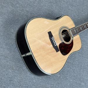 New Solid Spruce <b>Top</b> Glossy Acoustic Guitar D Type 45 Model 41" Abalone Inlaid Abalone Binding 20 Fret NO EQ - Product Image 5