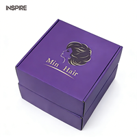 Cajas de Correo Impresas con Logotipo Personalizado, Cajas de Cartón Corrugado Reciclables para Pelucas de Cabello Humano, Caja de Embalaje para Regalos y Envíos