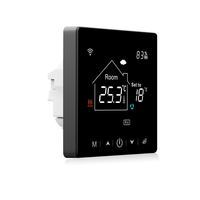 Wi-Fi Modbus 485 táctil capacitiva LCD 3A programable Tuya Smart WiFi calentador de agua termostato 485 Modbus para sistema UFH