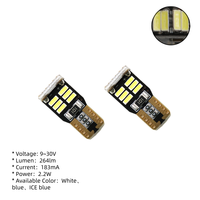 Ampoule LED T10 W5W 194 pour plaque d'immatriculation, feux de position latéraux, clignotants, universelle pour voiture 12V 2.2W Blanc/Bleu/Bleu Glace, Garantie 2 ans