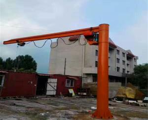 Grue à flèche pivotante robuste pour la construction, utilisation industrielle efficace montée sur colonne, avec composants principaux en état neuf inclus - Product Image 1