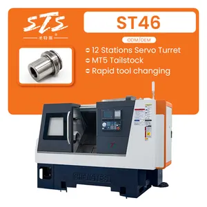 High Rigidity Multi Spindle Cnc Lathe Servo Turret Fanuc System Cnc Lathe Machine