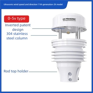 חיישן מהירות רוח קולי וכיוון, 485 360 ° אנמטר משולב עבור תחנות ניטור מטאורולוגיות - Product Image 4