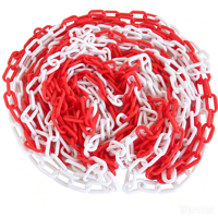 Chaîne en plastique 6mm/8mm/10mm Barrière de sécurité routière Chaîne de liaison en plastique pour la circulation