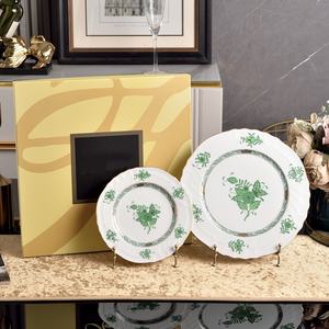 Plato de Porcelana Fina Estilo Americano Moderno y Sencillo, No Tóxico, Vajilla Decorativa de Alta Gama, Cenicero para Cigarros, Plato para Postre y Desayuno - Product Image 1