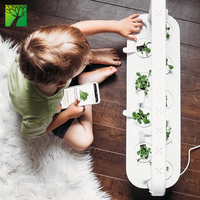 Système de culture intelligent de micro-légumes à prix d'usine en gros, kit de jardinage hydroponique d'intérieur pour légumes et herbes, en plastique ABS écologique
