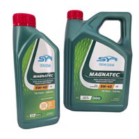 Huile moteur automobile de qualité garantie, lubrifiant automobile, Car Magnatec 5W-40 4L, grade SP, huile moteur entièrement synthétique pour Castrol