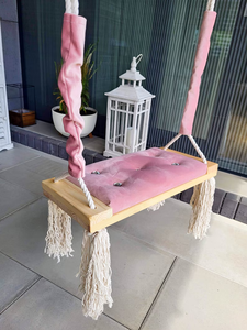 Balançoire moderne en bois pour enfants et adultes, mobilier d'extérieur, siège 1 personne MINGHANG MH-63001 - Product Image 6