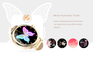 Đồng Hồ Thông Minh Nữ LW06 Thời Trang Cổ Điển Đồng Hồ Thông Minh Thể Dục Thể Thao Chống Nước Toàn Màn Hình Cảm Ứng Nhịp Tim Cho Nữ Với Whatsapp - Product Image 5