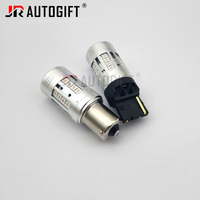 Ampoule LED de voiture haute puissance 27W 7440 1156 3030 24SMD 12V-30V P21W BA15S avec puce AlGaInP couleur ambre pour clignotant