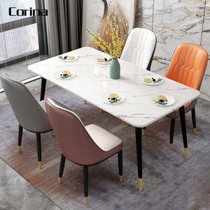 De lujo de diseño moderno de piedra artificial rectángulo comedor Mesa mesa de <span class=keywords><strong>restaurante</strong></span> - Product Image 3