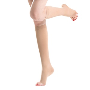 Calze Elastiche Antiembolismo di Alta Qualità 15-21mmHg a Bassa Compressione, Lunghezza al Ginocchio, per Gravidanza, Allettati e Altri Scopi - Product Image 5