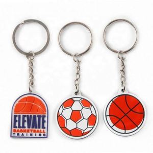Porte-clés en caoutchouc promotionnels en gros, porte-clés en PVC personnalisés avec logo, accessoires de porte-clés design - Product Image 6