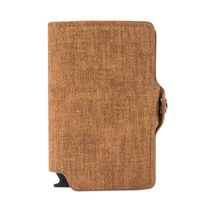 OEM ODM Reasonable Price <b>Men</b> Leather Pop up Cardholder Box Geldbeutel Kartenhalter <b>RFID</b> Blocking Auto Eject Mini <b>Wallet</b> <b>for</b> <b>Men</b> - Product Image 3