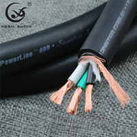 Câble d'alimentation HIFI DIY YIVO XSSH Audio en gros, prise UK rouge BS1363 vers IEC C13 femelle, câble d'alimentation en cuivre pur 16mm²
