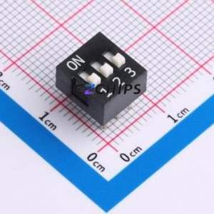 DS-03-K-T DIP Switch Through hole Component (THT) Switch Single Pole Single Throw 3 2.54mm 25mA - Product Image 1