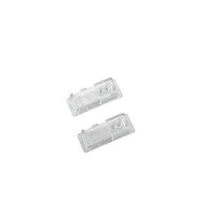 Custom Plastic Molding Services Custom Clear PC Parts Switch Housing with a Light Matte Texture Applied